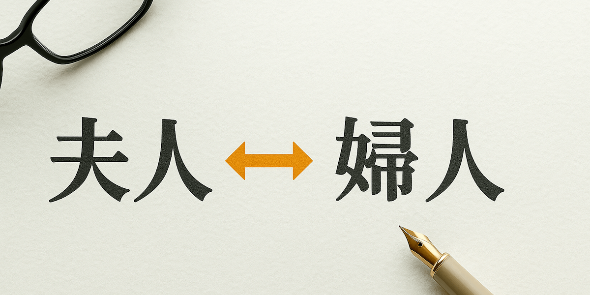 「夫人」と「婦人」