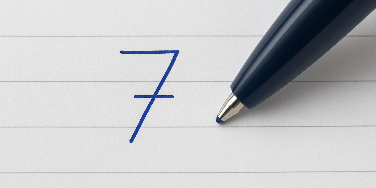 7の書き方