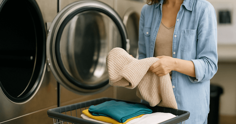 洗濯を活用して荷物を減らす