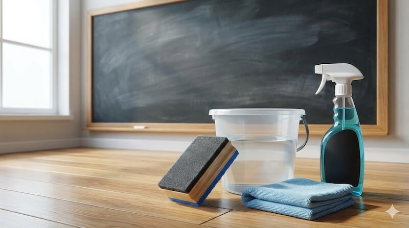 チョークの粉の落とし方