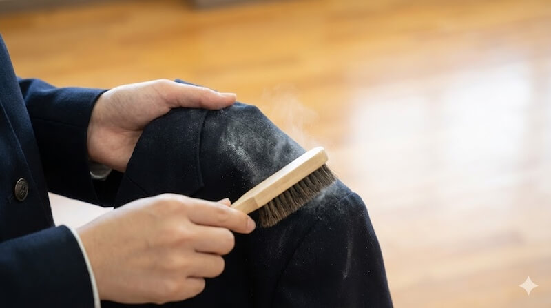チョークの粉の落とし方