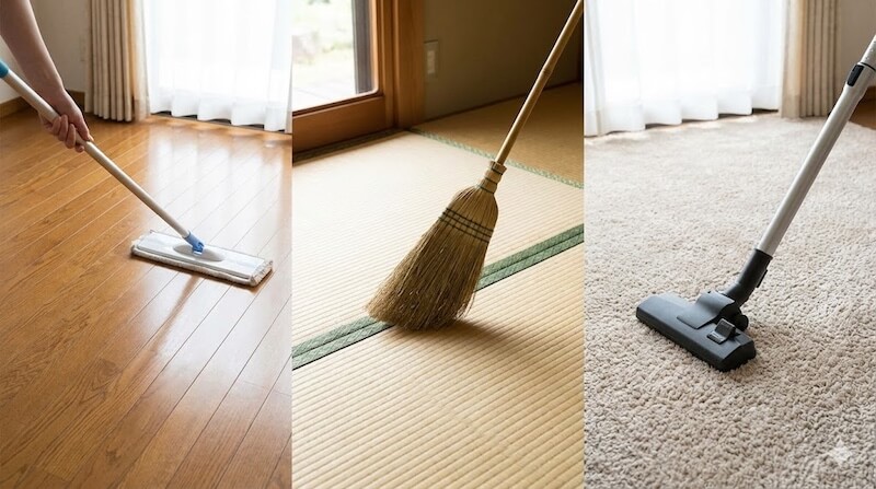 チョークの粉の落とし方