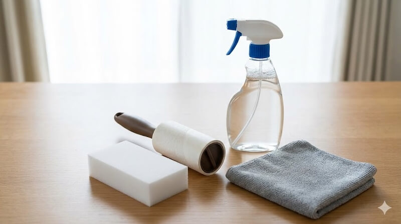 チョークの粉の落とし方