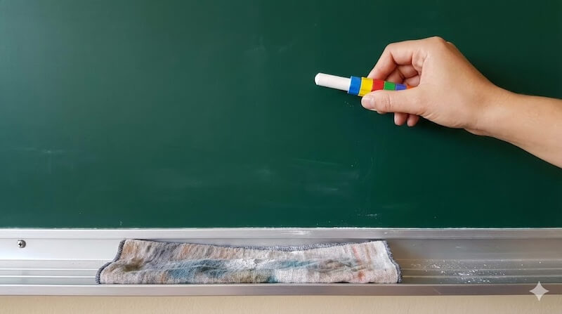 チョークの粉の落とし方