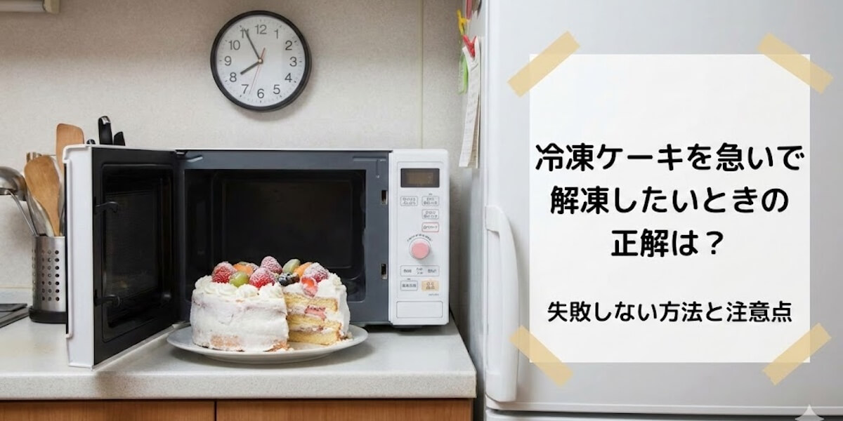 冷凍ケーキの解凍