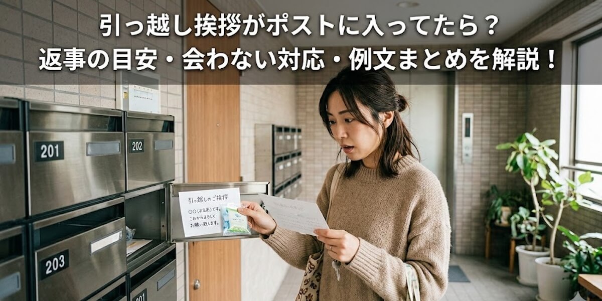 引っ越しの挨拶