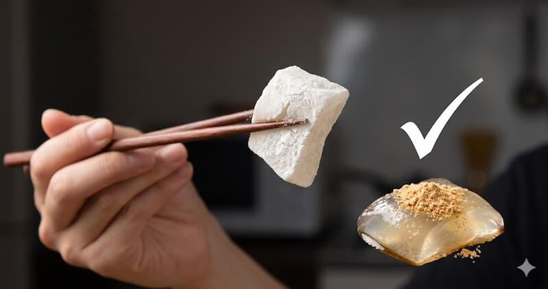 冷蔵庫のわらび餅