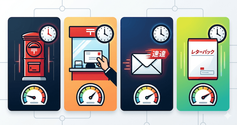 送り方の比較で迷わない！ポスト・窓口・速達・レターパックの早わかり表